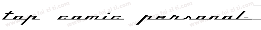 Top Comic Personal字体转换